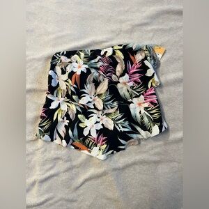 Kona Sol Women’s Floral Tiered Bandeau Tankini Top Small (4-6) NWT Strapless